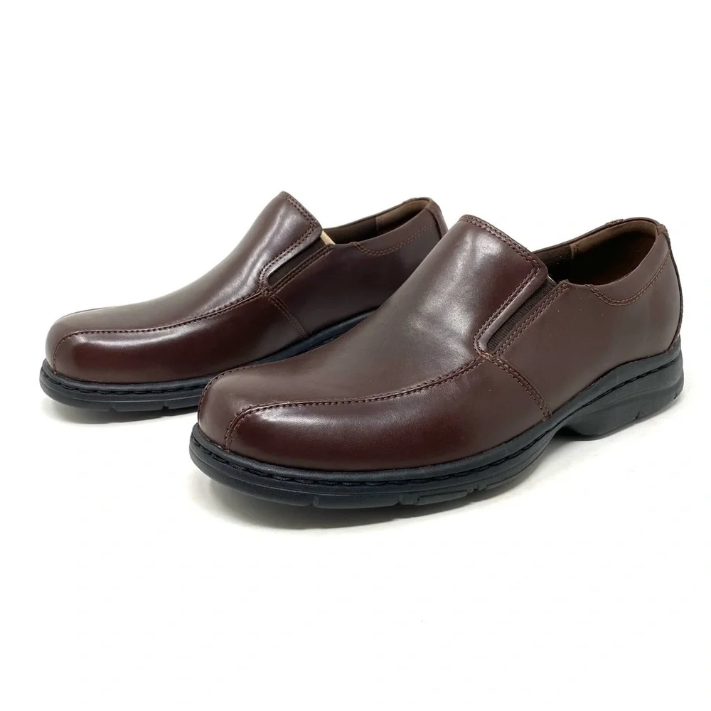 Dunham Blair Brown Leather Slip On